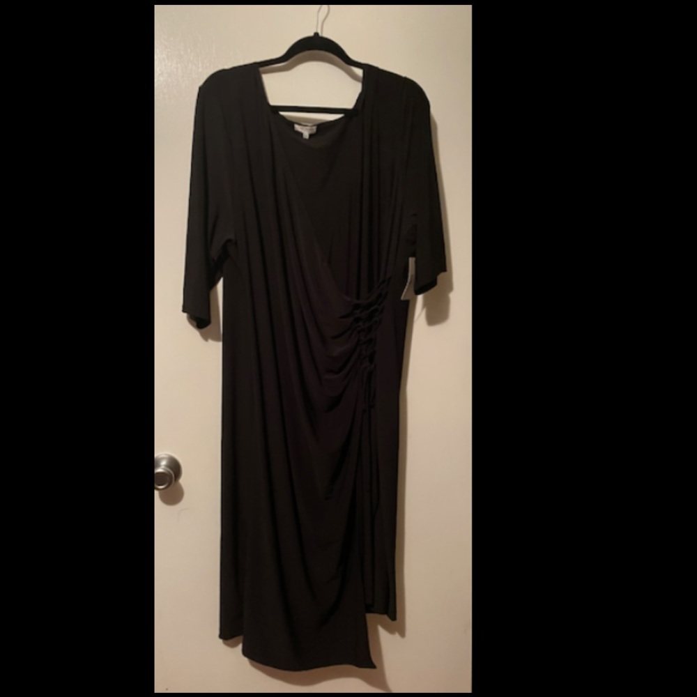 Kiyonna Zoe Black Wrap Dress